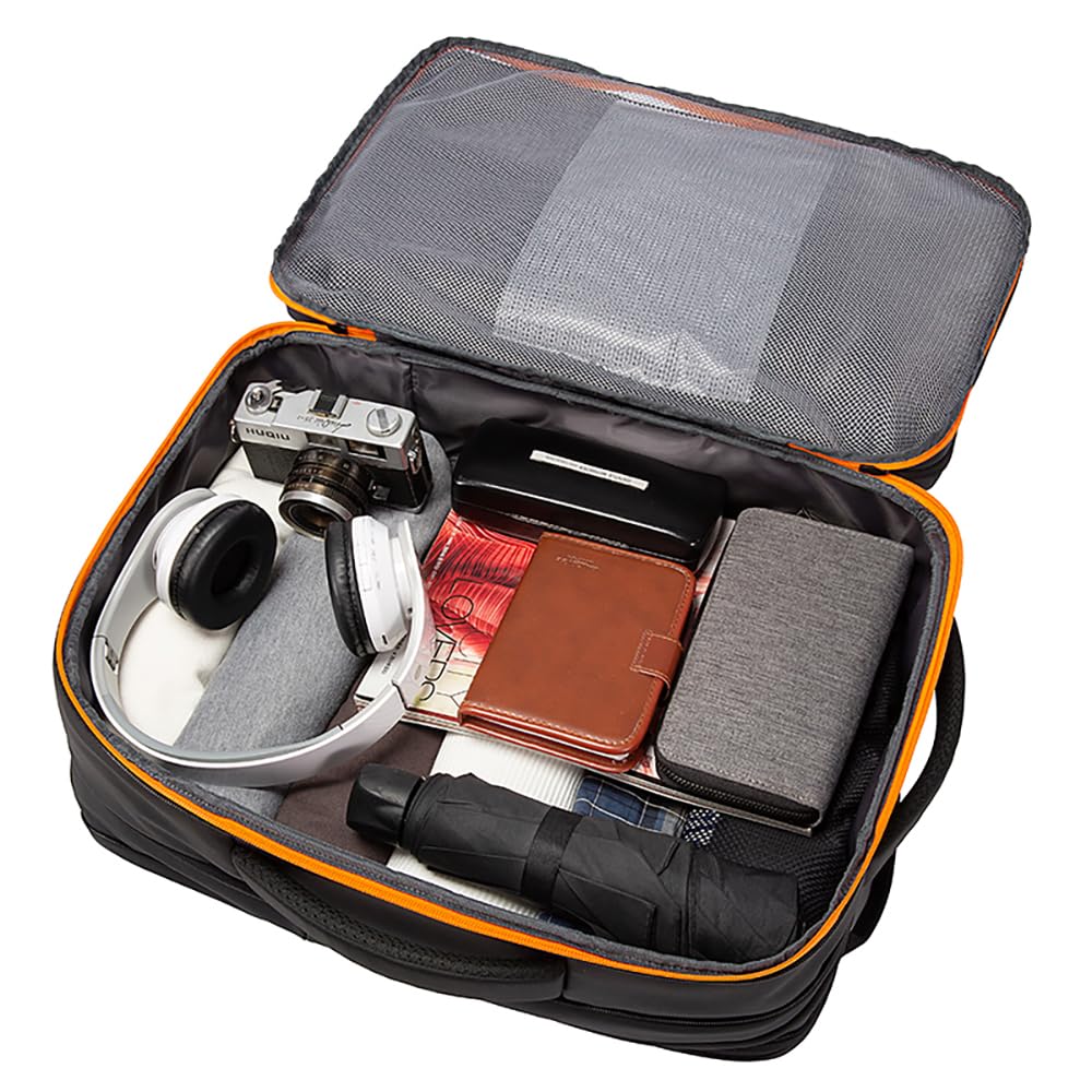 Arrivly Mochila para Portátil y Viaje para Mujer y Hombre - Impermeable de Equipaje de Mano Avión con Compartimento Laptop - para Trabajo, Universidad y Viajes (Allrounder Y Pro, 15.6 Pulgadas)