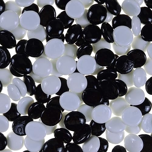 Miniatura 8 de Mármoles de vidrio planos, gemas, piedras, cuentas para decoración del hogar, jarrón, mesa, dispersa, manualidades, acuario, 2 libras (0.669-0.787