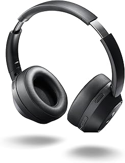 Motorola Sound - Moto XT800 ANC, Auriculares Inalámbricos con Emparejamiento Rápido, Audio Envolvente, 60 Horas de Reproducción Continua, Cancelación de Ruido, Color Negro