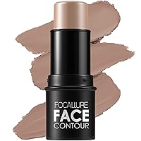Vista 10 de FOCALLURE Cream Contour Stick, Matte Bronzer Stick, Professional Face Shaping & Contouring Stick Makeup, Easy to Apply with Buildable Coverage, Long
