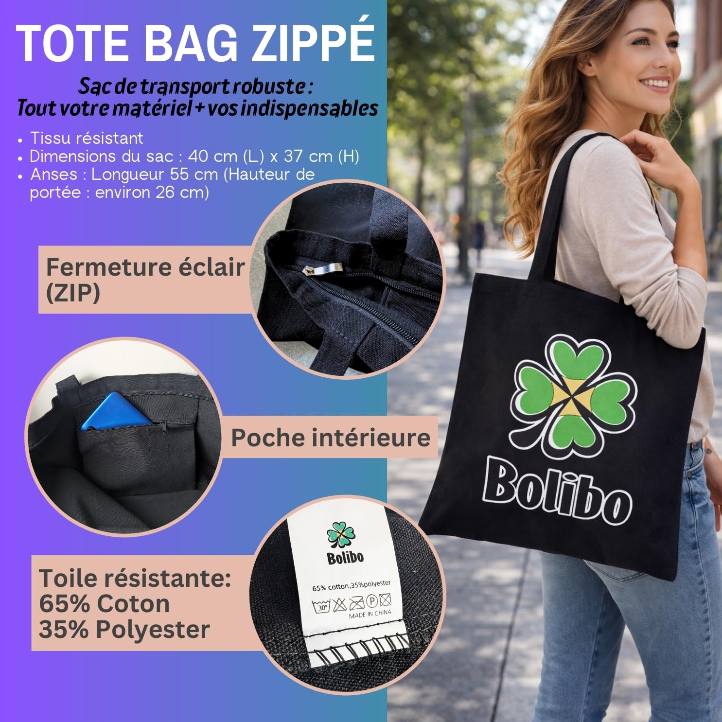Bolibo Kit 5 en 1 SPÉCIAL Bingo - 1 Sac, 1 Trousse, 4 Marqueurs Bingo, 1 Bâton magnétique et 200 Pions magnétiques - Tous Les Accessoires indispensables pour Les passionnés de Loto/Bingo
