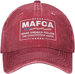 Mafca Make America Follow The Constitution Again Hat Vintage Washed Baseball Cap