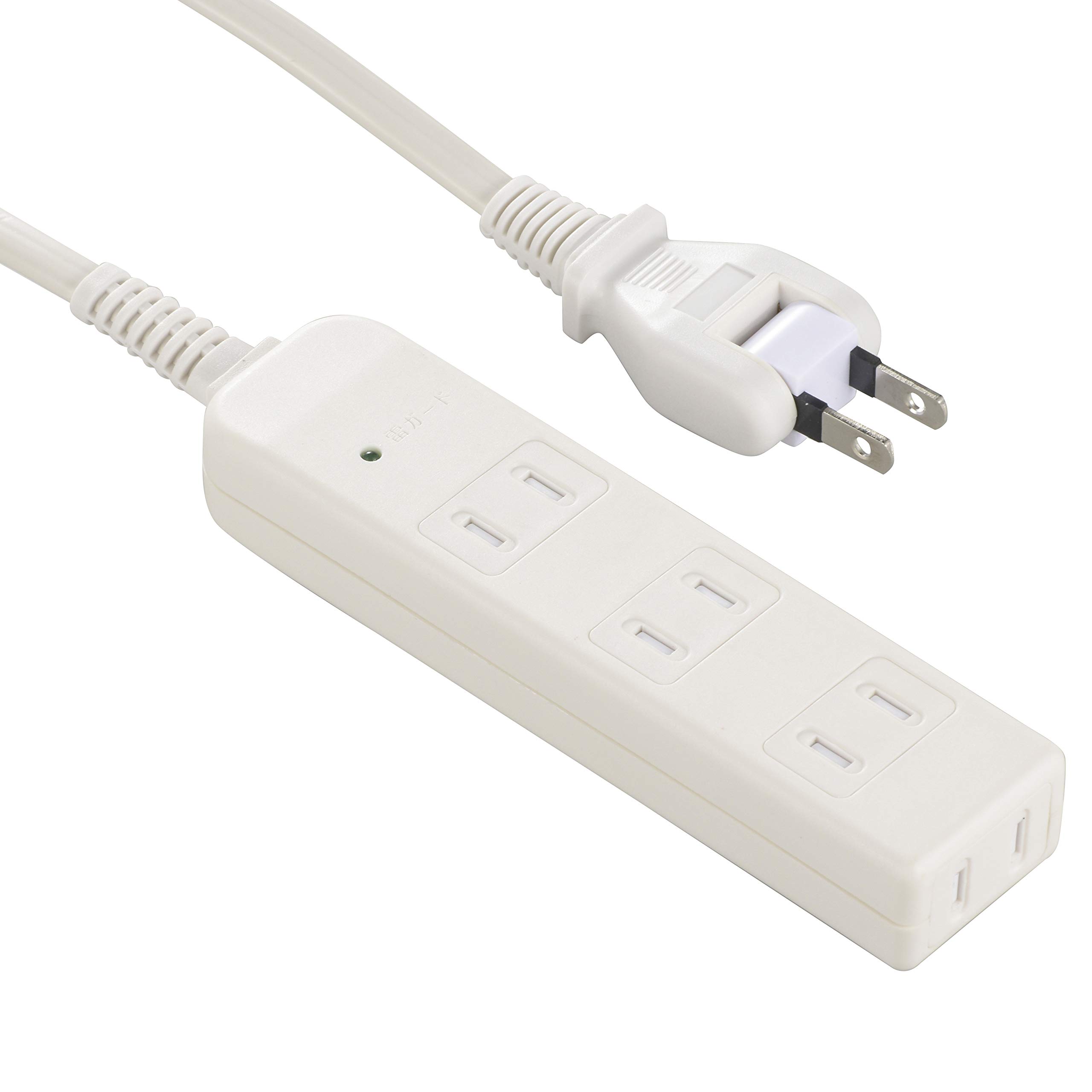 オーム電機 雷に強い安全タップ 4個口 1m 白 HS-TK41S-W 00-5…