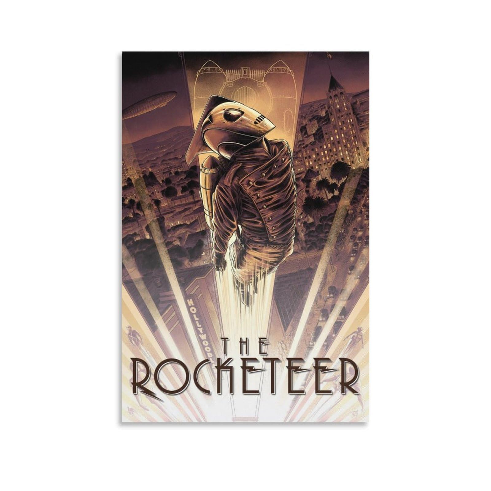 Amazon.co.jp: The Rocketeer 映画ポスター ロケッティア キャンバス 