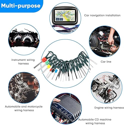 Miniatura 7 de Kit de herramientas de extracción de terminales 172 piezas herramienta de depinning conector eléctrico kit de herramientas de extracción de