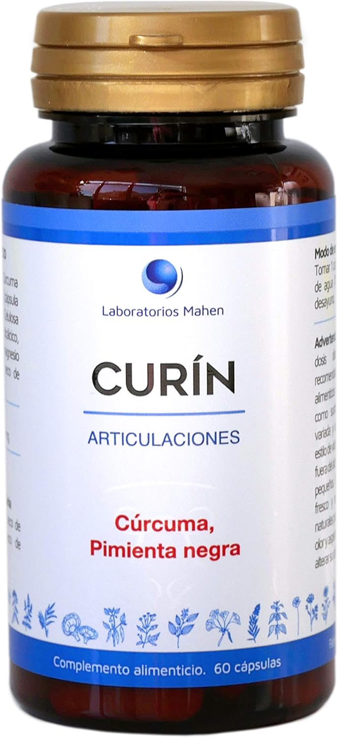 Laboratorios Mahen Curin de Mahen Con cúrcuma y pimienta negra 50 gr