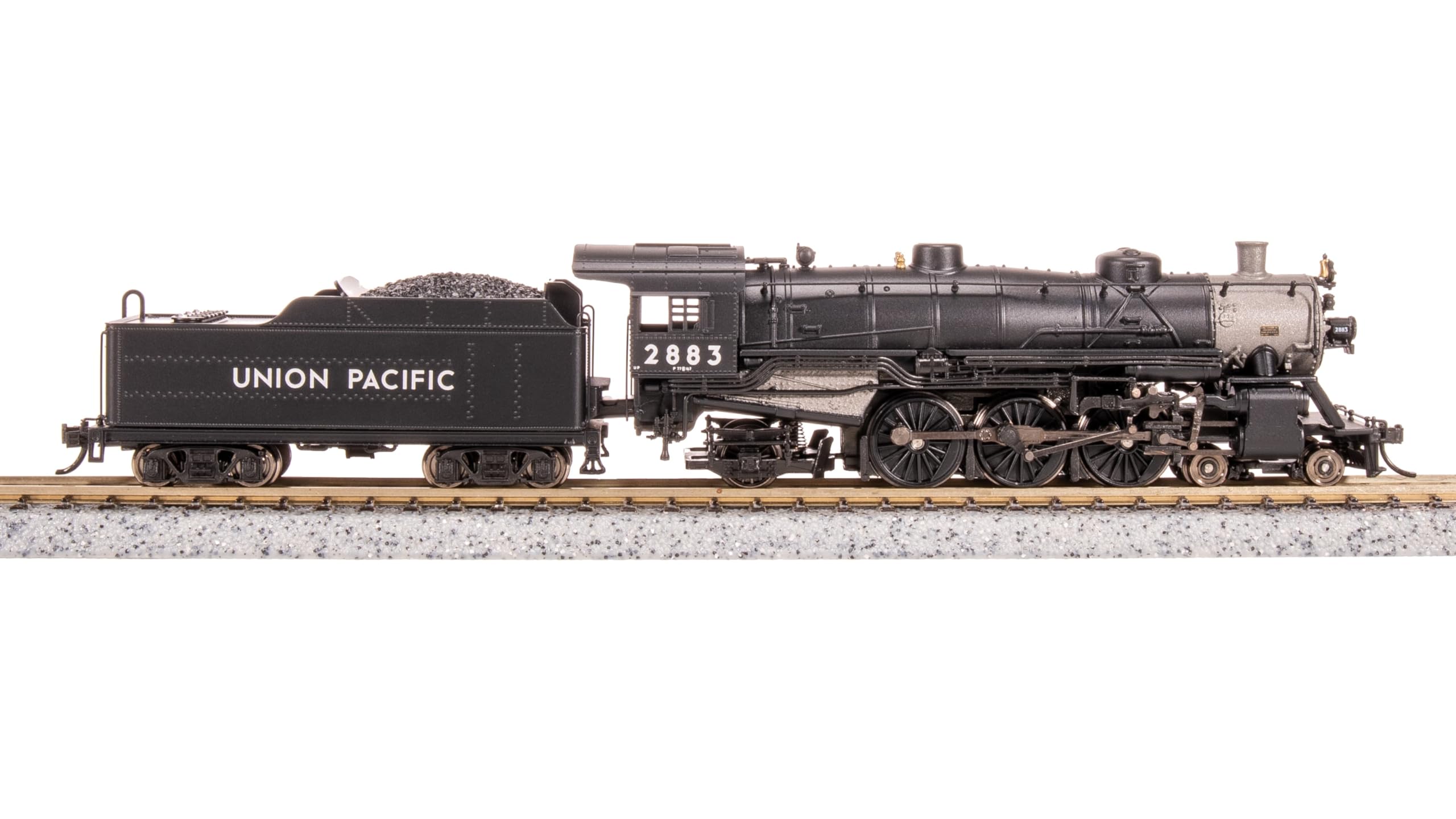 Broadway Limited 8012 Light Pacific 4-6-2, UP 2883, Black w/Aluminum, Paragon4 Sound/DC/DCC, N Scale