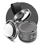 Root Touch Up Color Powder for Women and Men - Instant Coverage for Gray Hair, Thinning Hair, Bald Spots, Hairline Shadow, Eyebrows, and Beard Lines (Dark Gray)