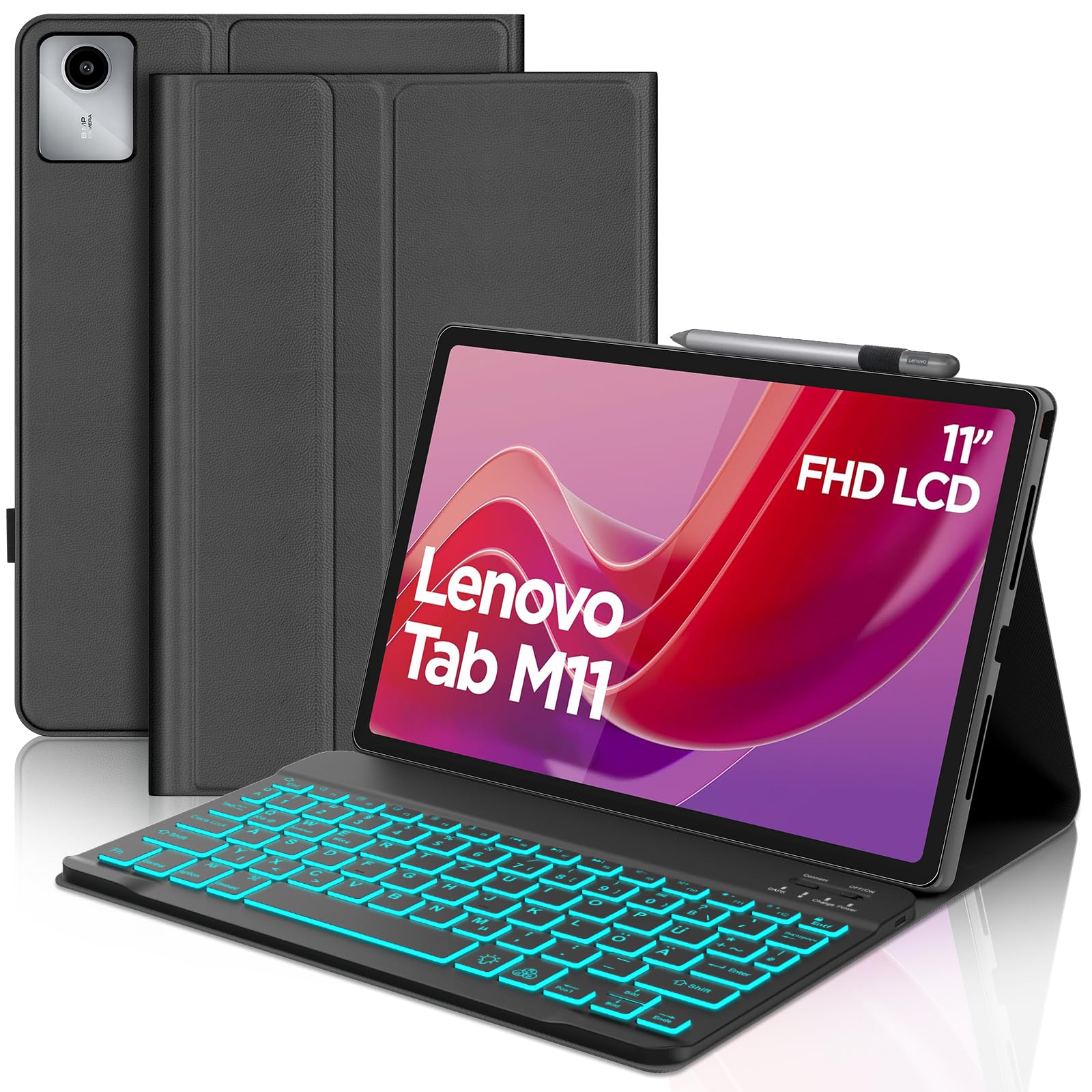 IVEOPPE Toetsenbord voor Lenovo Tab M11 Con Touchpad, QWERTZ Duits