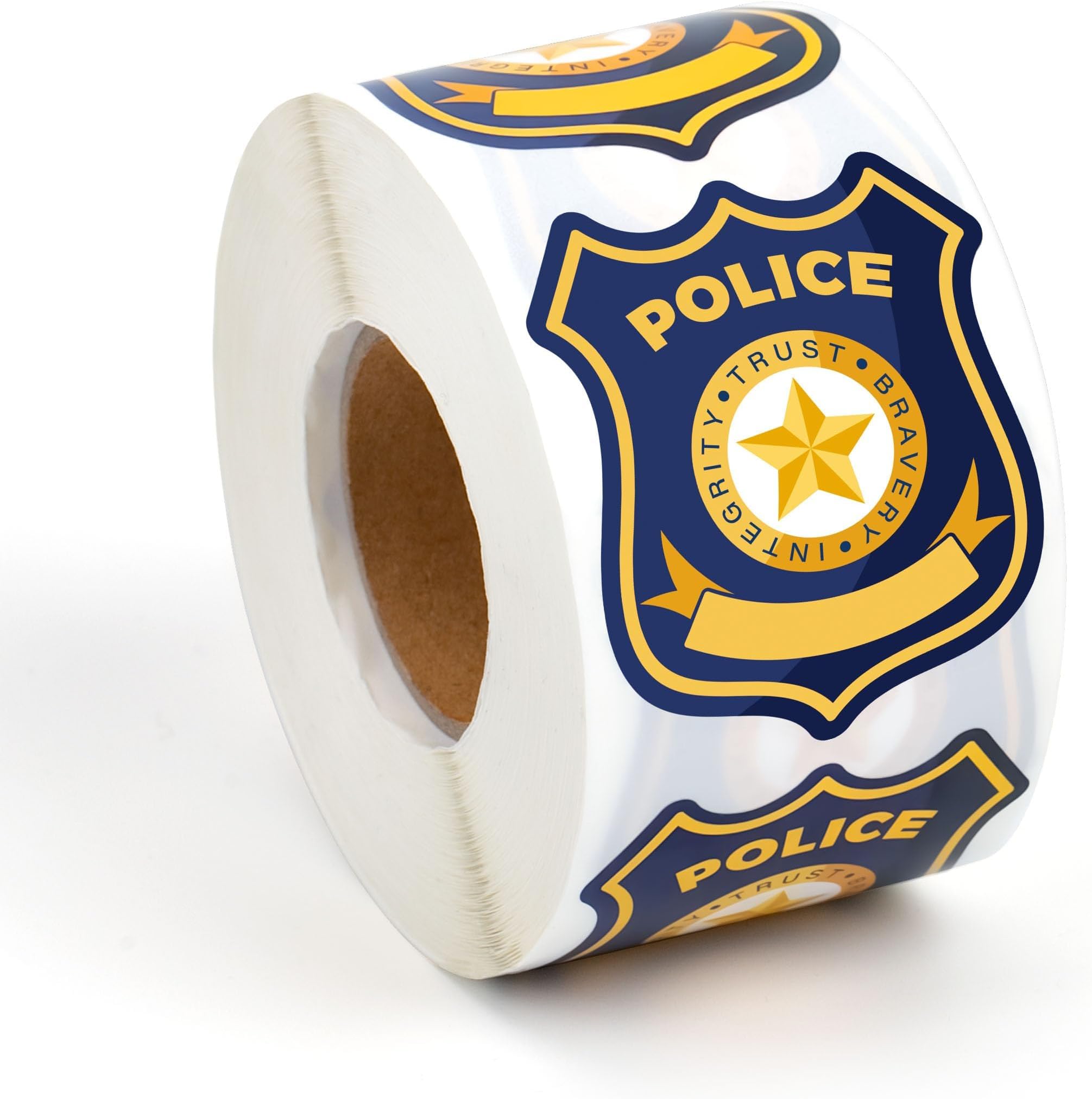 600Pcs Police stickers Police badge stickers for kids Police badge stickers Police badge name tag sticker for Kids Police Birthday Party Supplies Theme Stickers for Kids 2.36 x 1.97inch (blue)