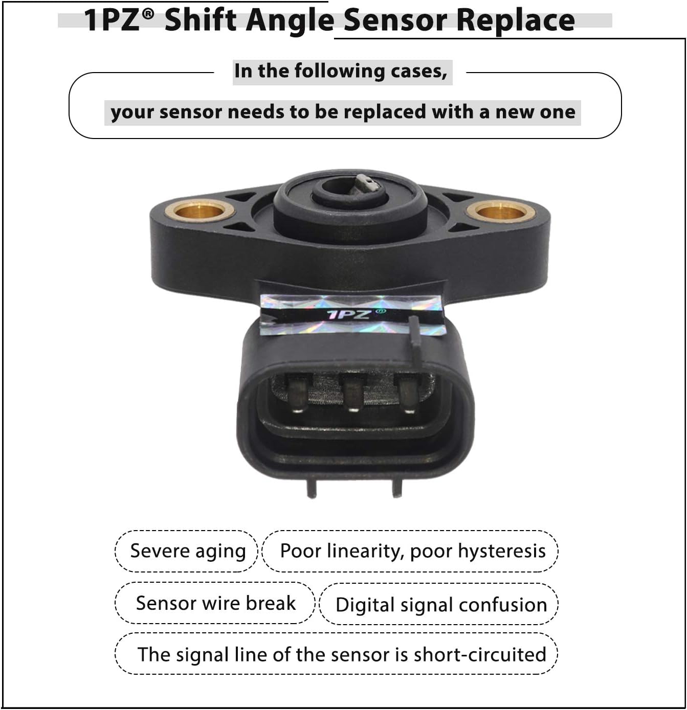 1PZ T35-SA1 Shift Angle Sensor Replacement for Honda Recon 250 Rancher 350 420 Foreman 500 Pioneer 1000 TRX250 TRX350 TRX420 TRX500 ATV