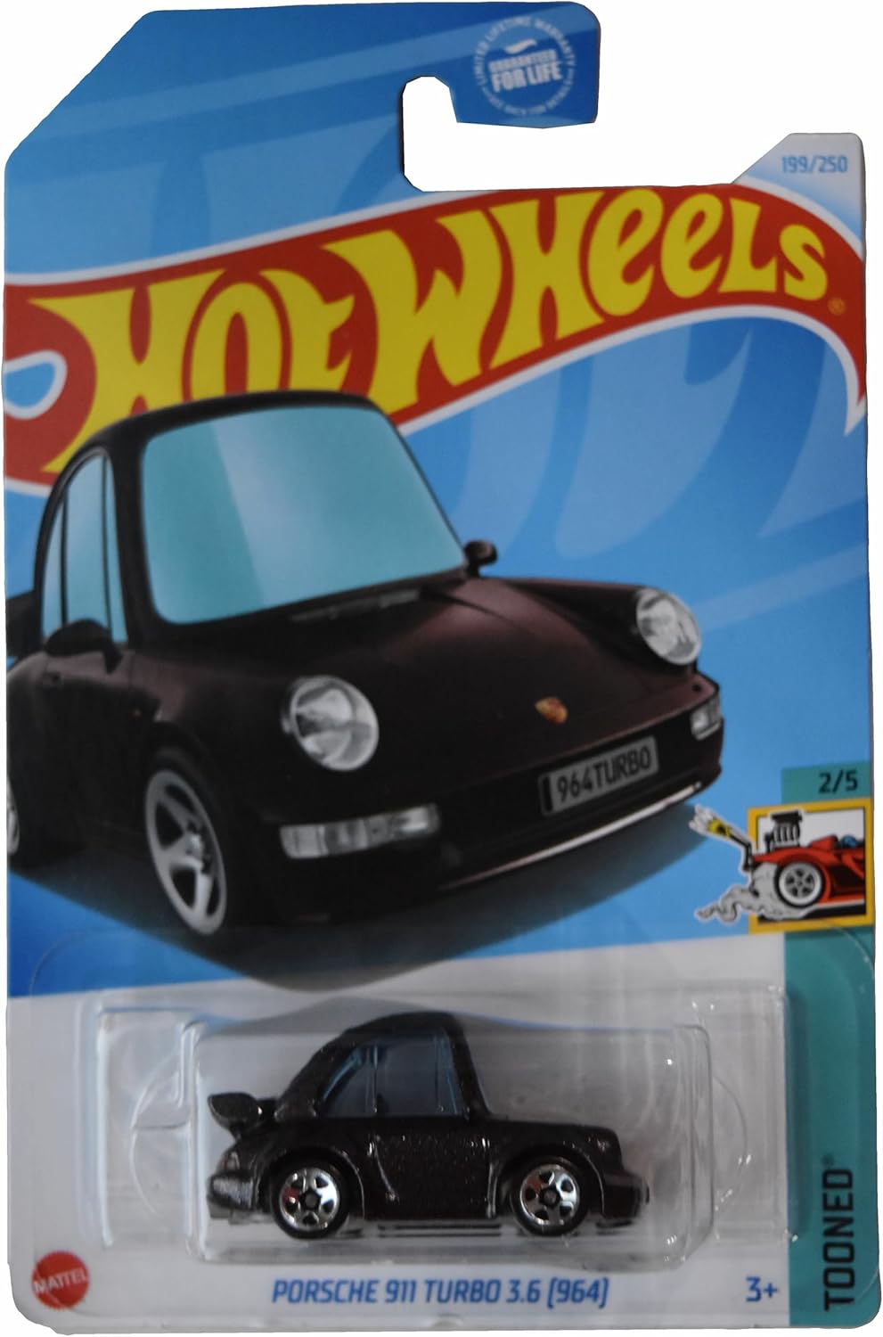 Hot Wheels Porsche 911 Turbo 3.6, Tooned 2/5 [Black] 199/250