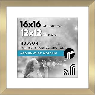 Americanflat 16x16 Gold Frame
