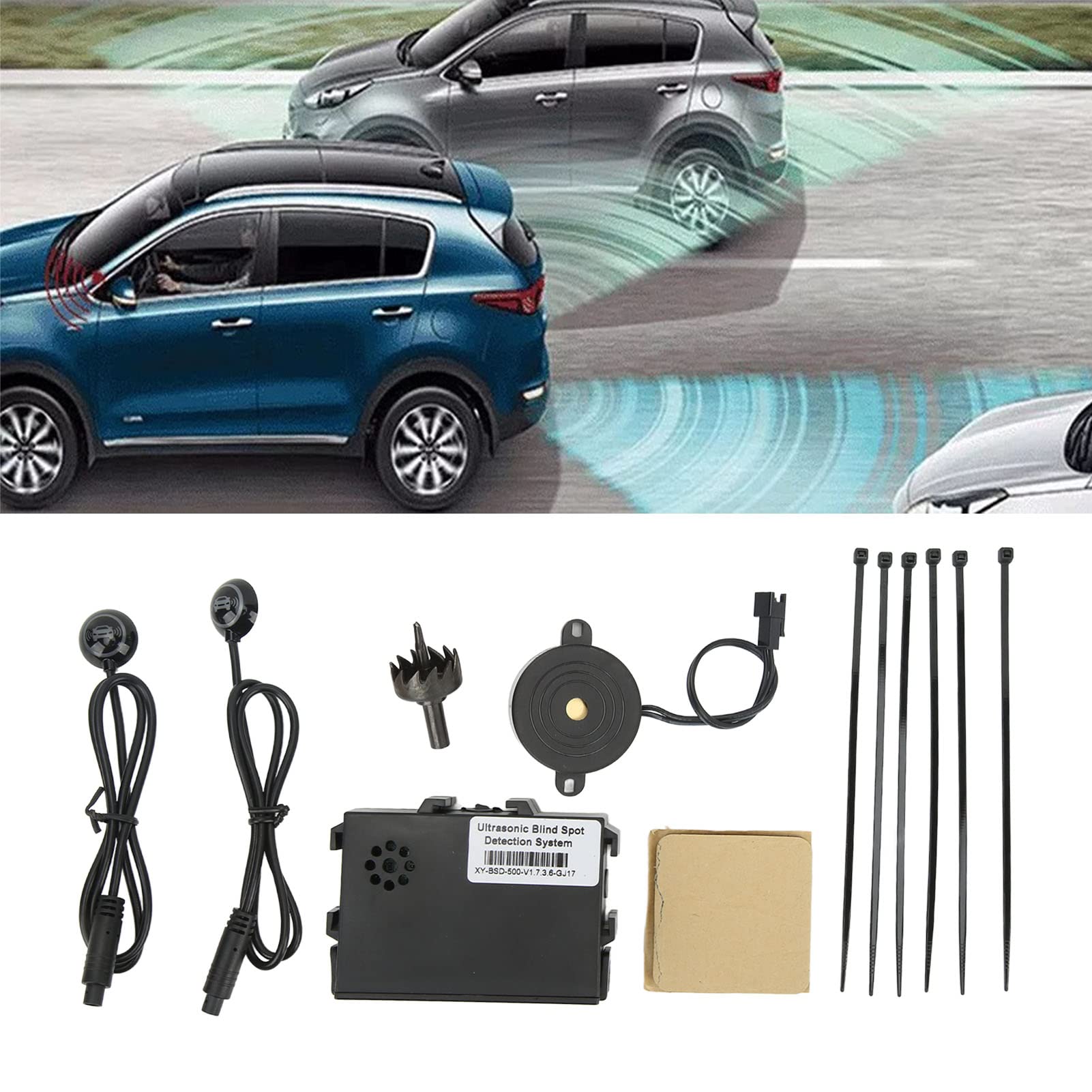 Sistema di Monitoraggio Angolo Cieco con Assistenza al Parcheggio in Retromarcia - Maggiore Sicurezza di Guida per Auto, SUV, Camion e Furgoni