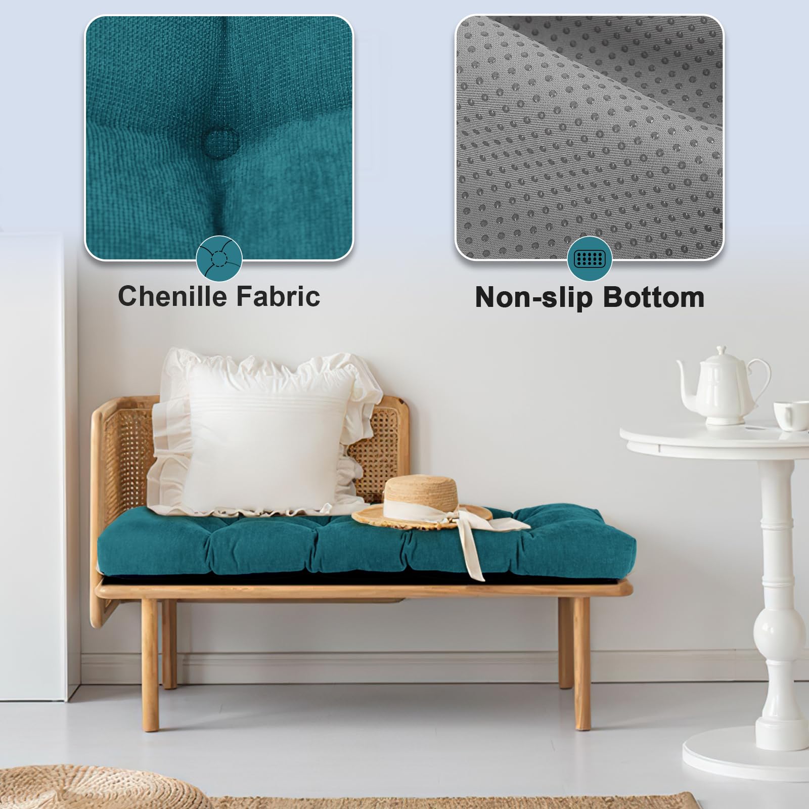 Indoor Outdoor 42 Inch Bench Seat Cushion Outdoor Bench