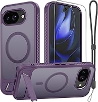 Vista 14 de RMOCR Funda para Google Pixel 8A, Cuerpo Completo Resistente Robusta a Prueba de Golpes Funda Protectora para Teléfono con Correa de Cordón