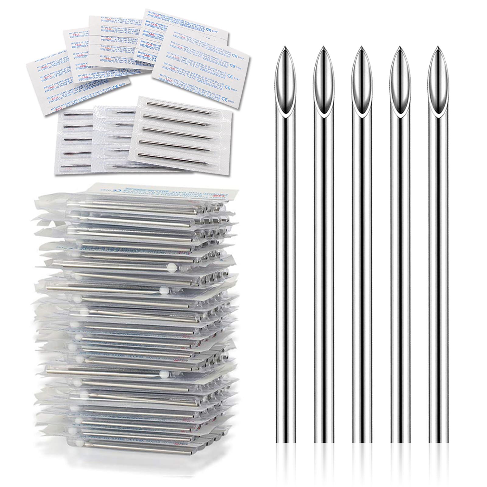 Amazon.com: YONGDA 14G 50pcs Hollow Piercing Needles - 316L
