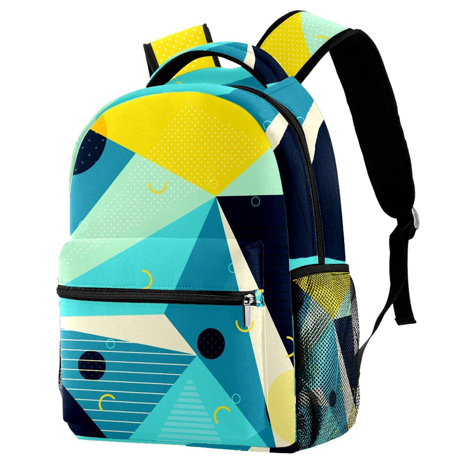 Sac à dos géométrique bleu de voyage pour vos weekends et sorties