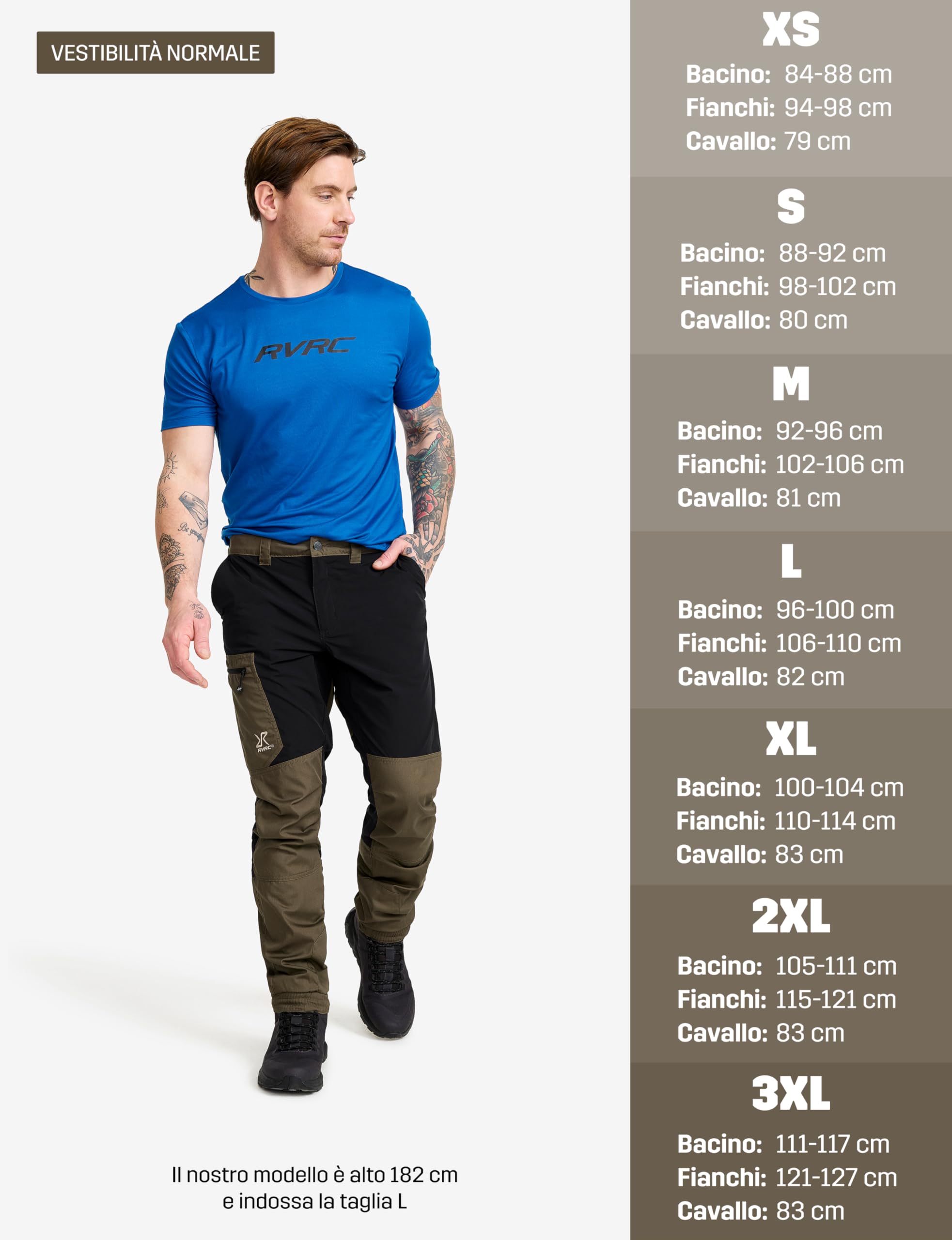 RevolutionRace Rambler Lightweight Pants da Uomo, Pantaloni da Trekking Resistenti e Leggeri
