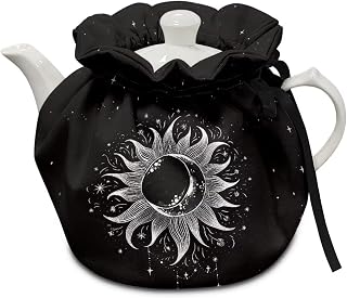 Gothic Sun Tea Cozy Kettle Dust Cover Large Tea Cosy Portable Easy to Clean Tea Pot Dust Cover Insulated Tea Cosy for Hotel Thicken Kettle Dust Cover for Kitchen, CZA18