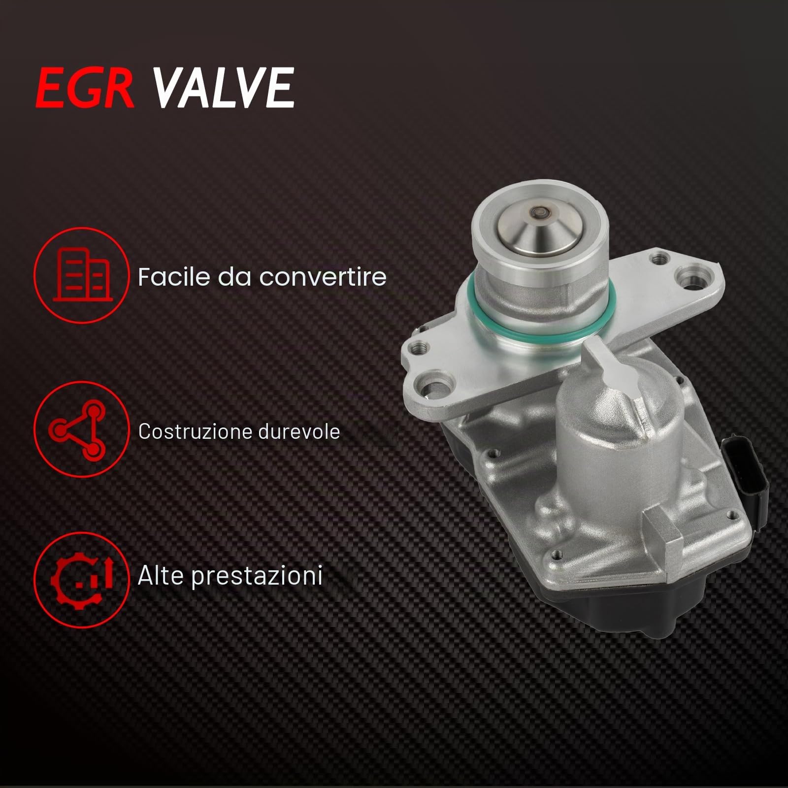 Valvola EGR, ricircolo dei gas di scarico elettrico di ricambio per Classe C W205 S205 Vito W447 NV300 X-Trail Vivaro Espace Trafic Grand Scénic Accessori Auto Parte # 147109816R 147101478R