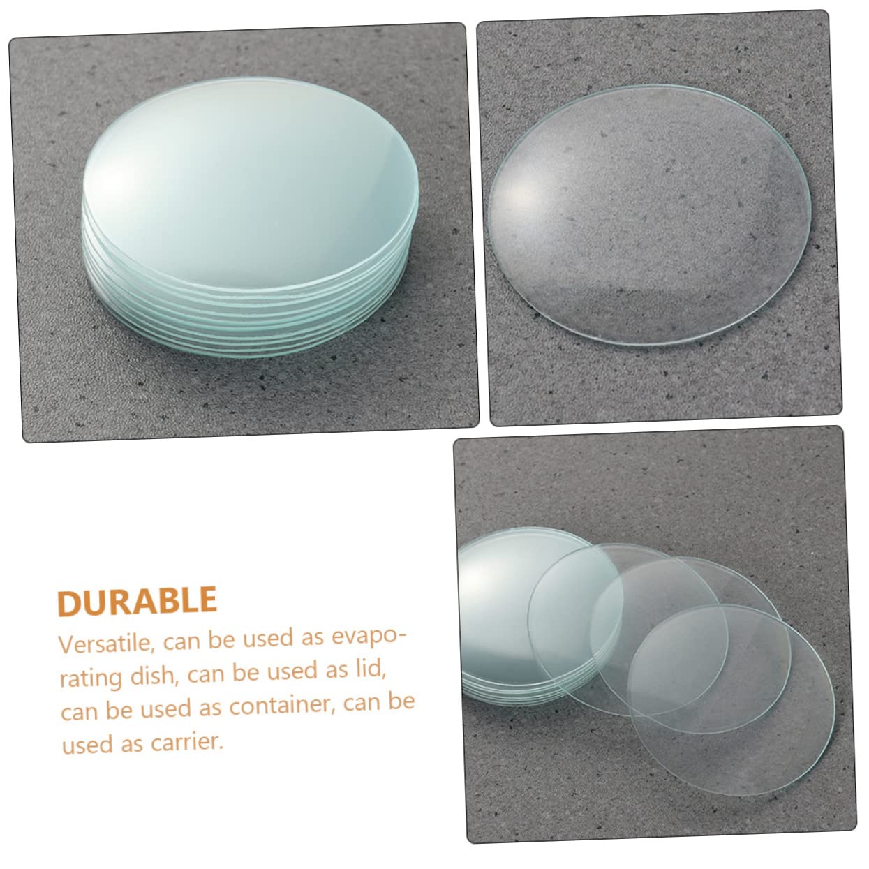 10pcs Beaker Lid Watch Glass Laboratory Glass Beaker Cover Laboratory Cover Laboratory Beaker Cover Chemical Experiment Glass Laboratory Glass Cover Beaker Cover for Labs