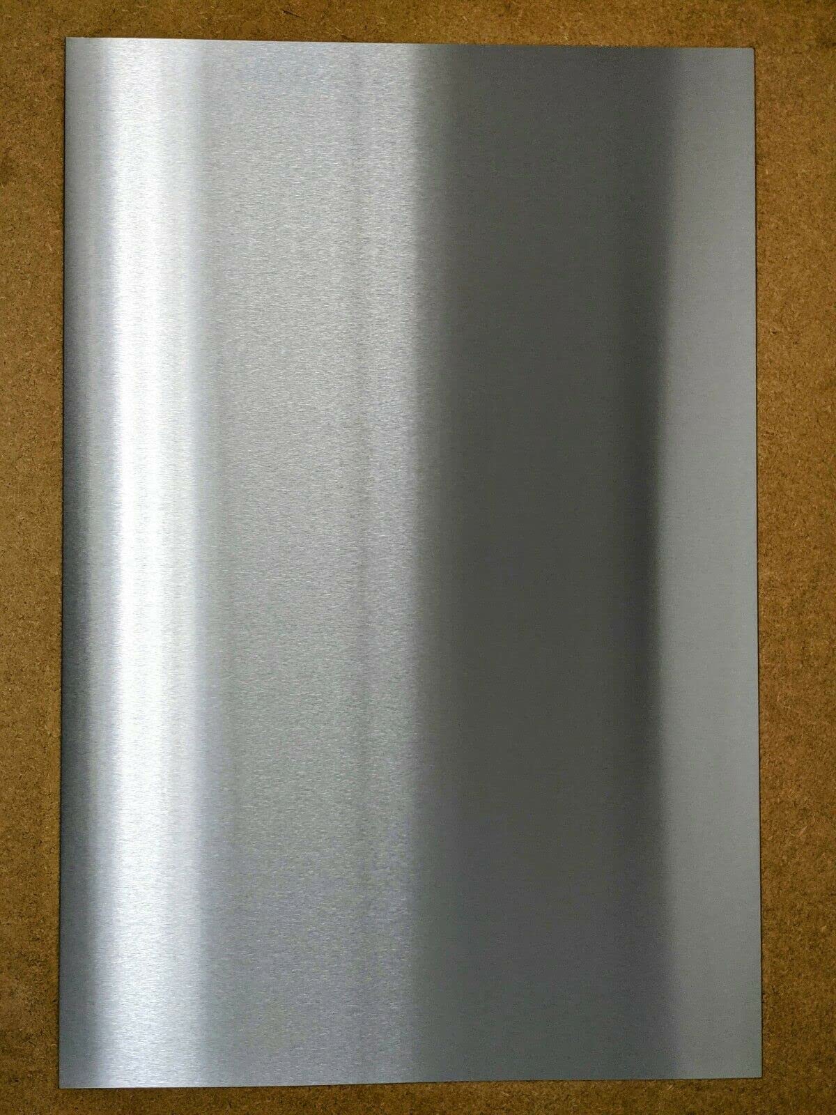1 Piece of Brushed Stainless Steel Magnetic Notice Memo Message Board Display A2 A3 A4 A5 - Without Holes (400mm x 300mm)