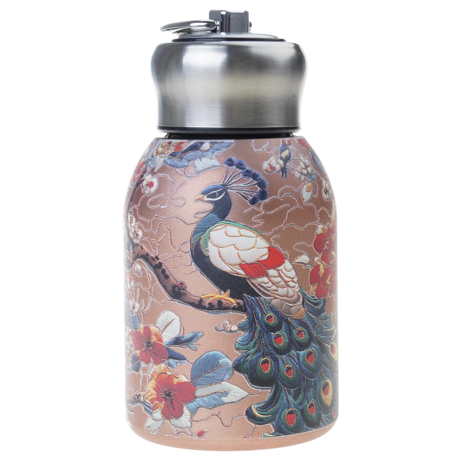 ZWWAAZHF Vacuum Seal Stainless Steel Water Bottle Retro Styles Vacuum Insulated Flasks 6hr Hot 12hr Cold Retention Easy Carry Stainless Steel Insulated Water Bottle