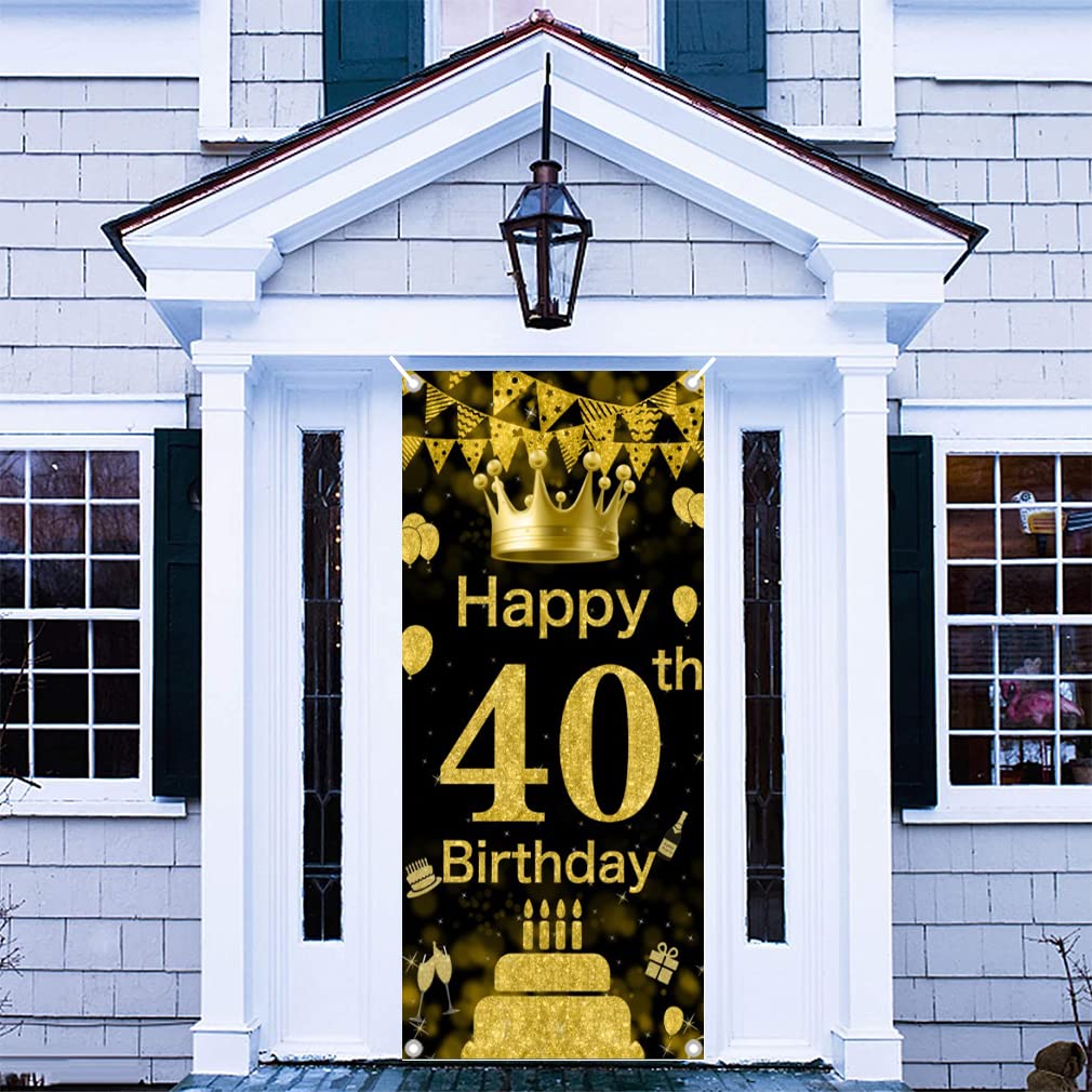 Decorazione per 40° compleanno sfondo decorazione porta banner