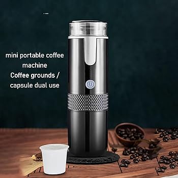 Cafetera Portátil, Mini Máquina de café de Cápsula de Mano Tipo C, Cafetera Eléctrica Recargable en Polvo para Viajes, Camping, Pesca, Senderismo, Oficina, Regalo para Padre mamá2