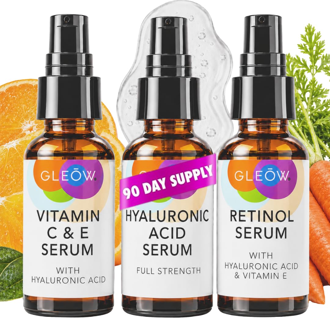 Oferta wprowadzająca – serum z retinolem do twarzy – serum do twarzy z witaminą C z kwasem hialuronowym do twarzy, serum przeciwstarzeniowe z retinolem, serum z witaminą C do twarzy, świecące serum do