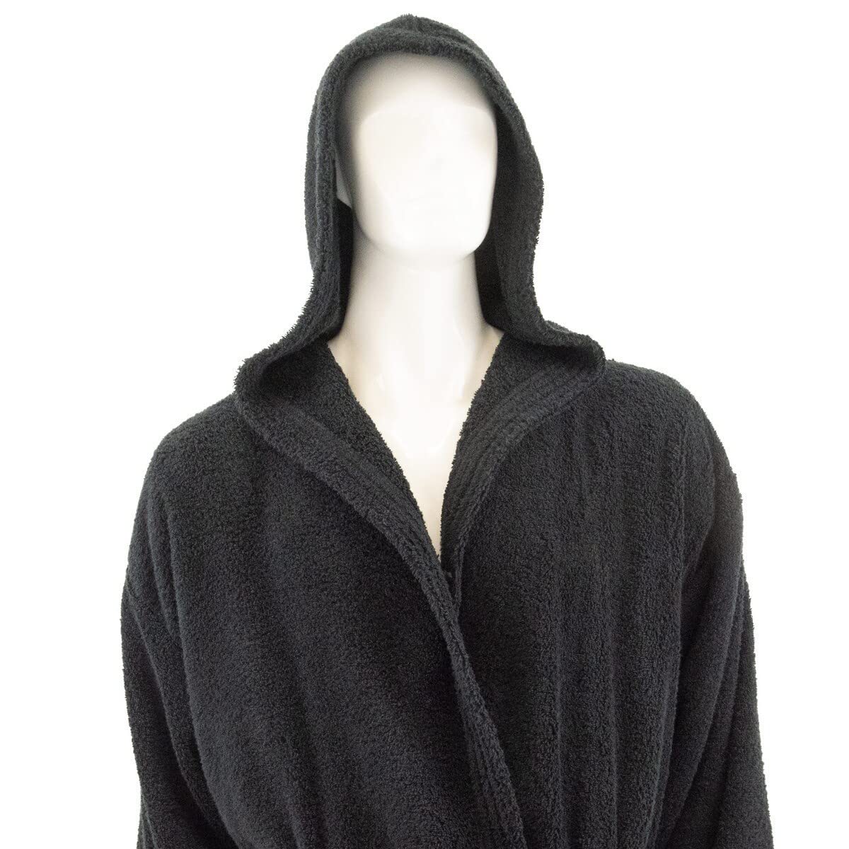 Accappatoio in spugna di cotone con cappuccio e cappuccio, personalizzabile (XXL)