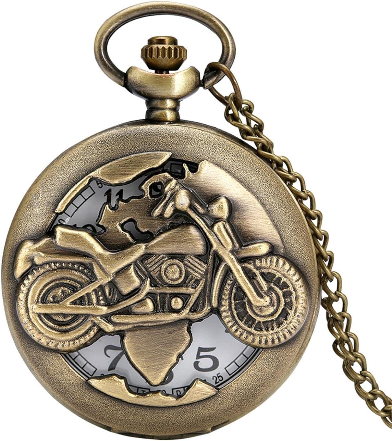 Relojes de bolsillo vintage de motocicleta para lucir en eventos retro y quedadas moteras