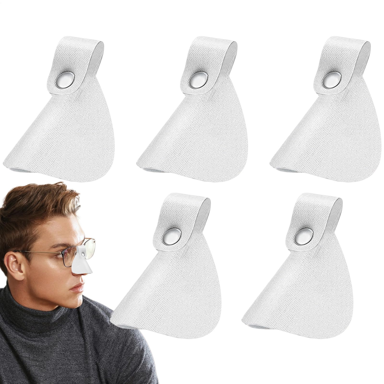 Nose Protector - 5 pieces UV Nose Guards for Glasses | Sun Protection Breathable Skin Care Eye Shield Face Protector for Outdoor, Sports & Walking