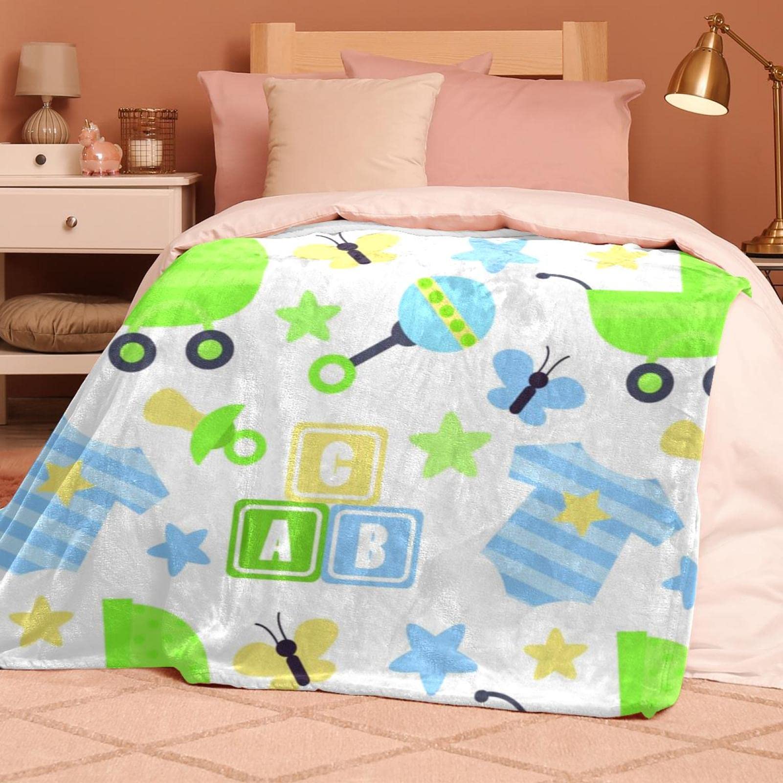 Jolie combinaison en polaire pour poussette de bébé - Couverture légère en peluche
