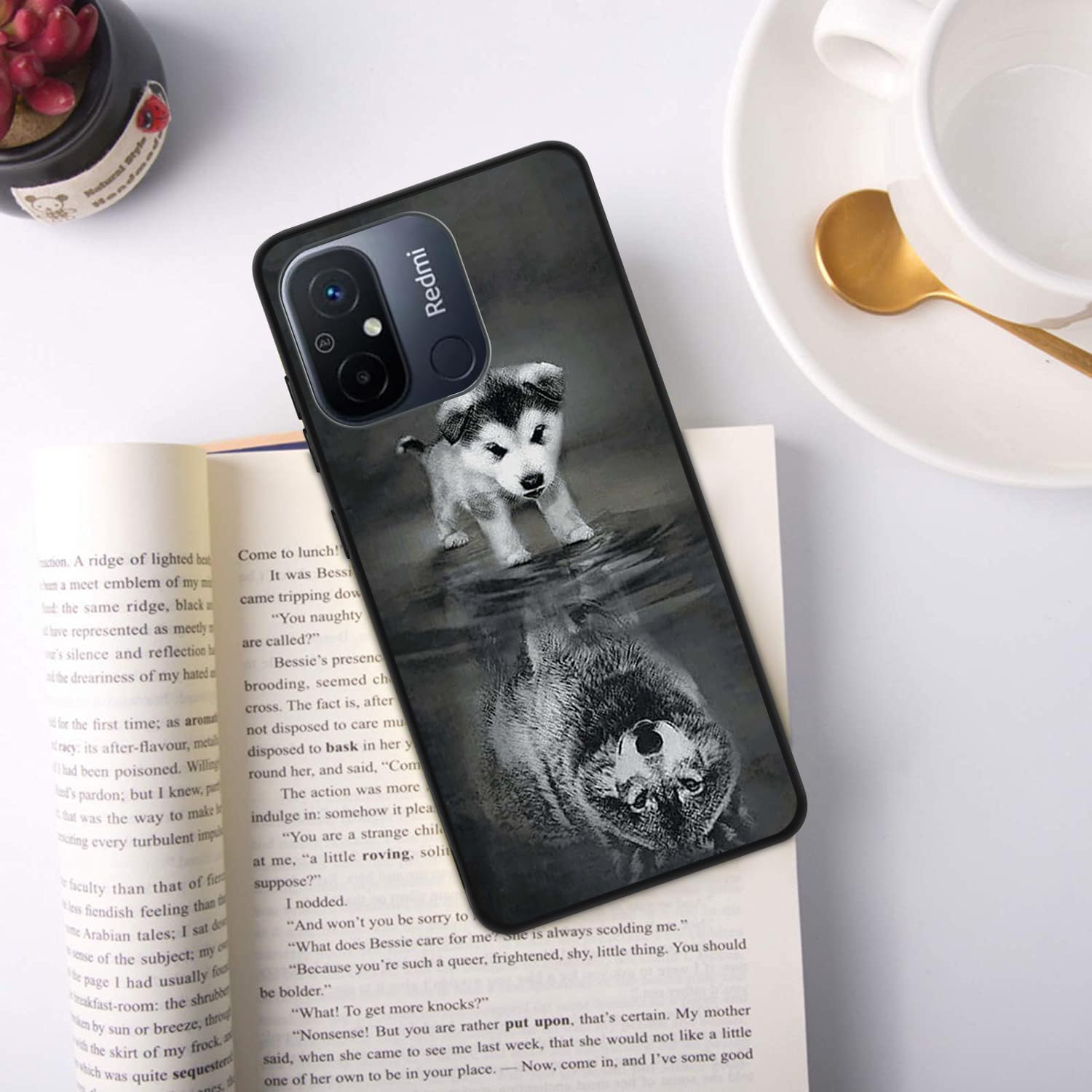 DiaryTown Coque Pour Xiaomi Redmi A3 Étui En Silicone Noir