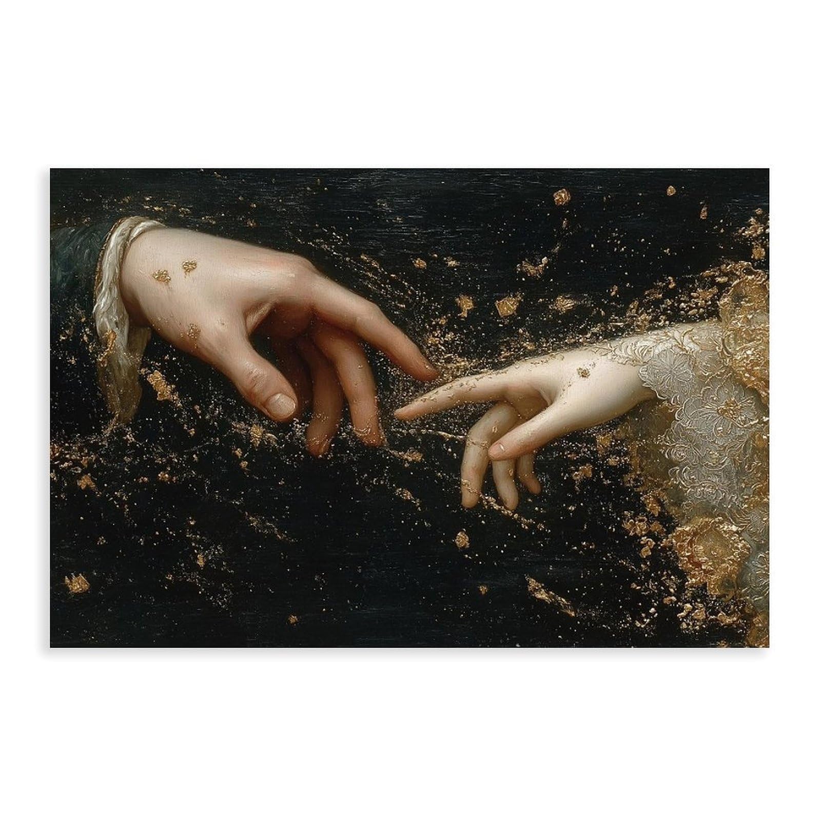 Bareronor Brown Golden Magic Touch Canvas Poster Bedroom Decor Landscape Office Room Decor Gift 20" L X 30" W