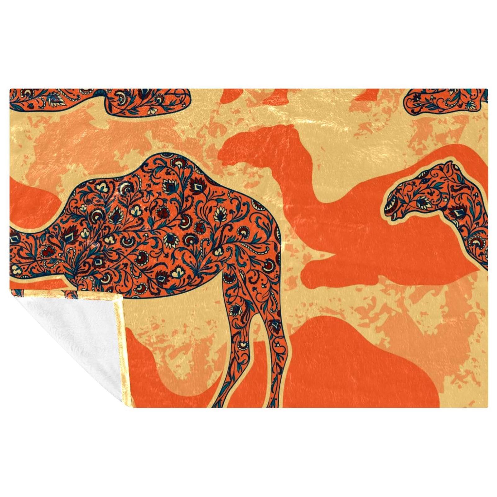 Couverture douce à motif ornement oriental avec finitions de qualité