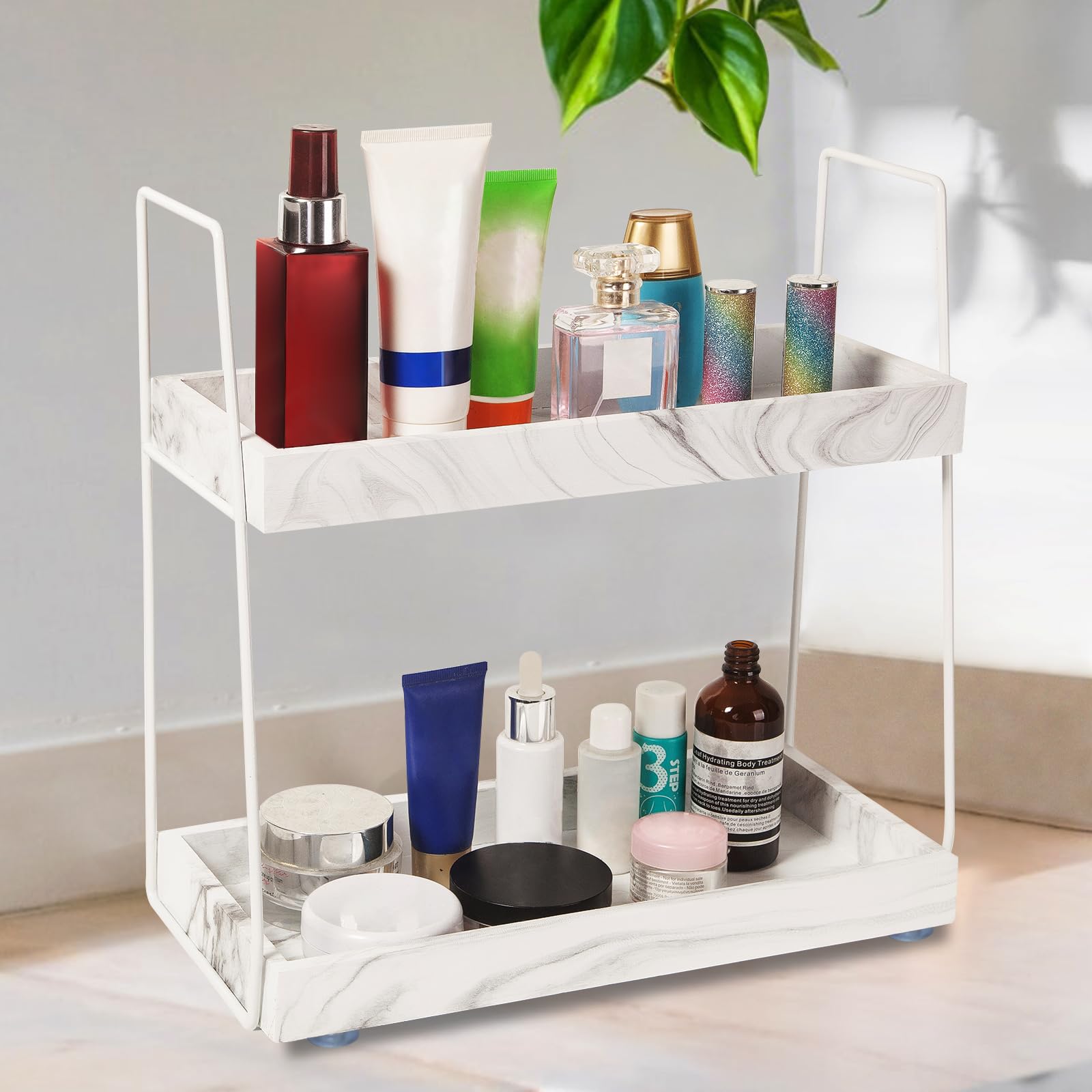 Badezimmer-Organizer Aus Acryl – 40x22x35,6 Cm, Vielseitig Für Make-up, Hautpflege & Mehr