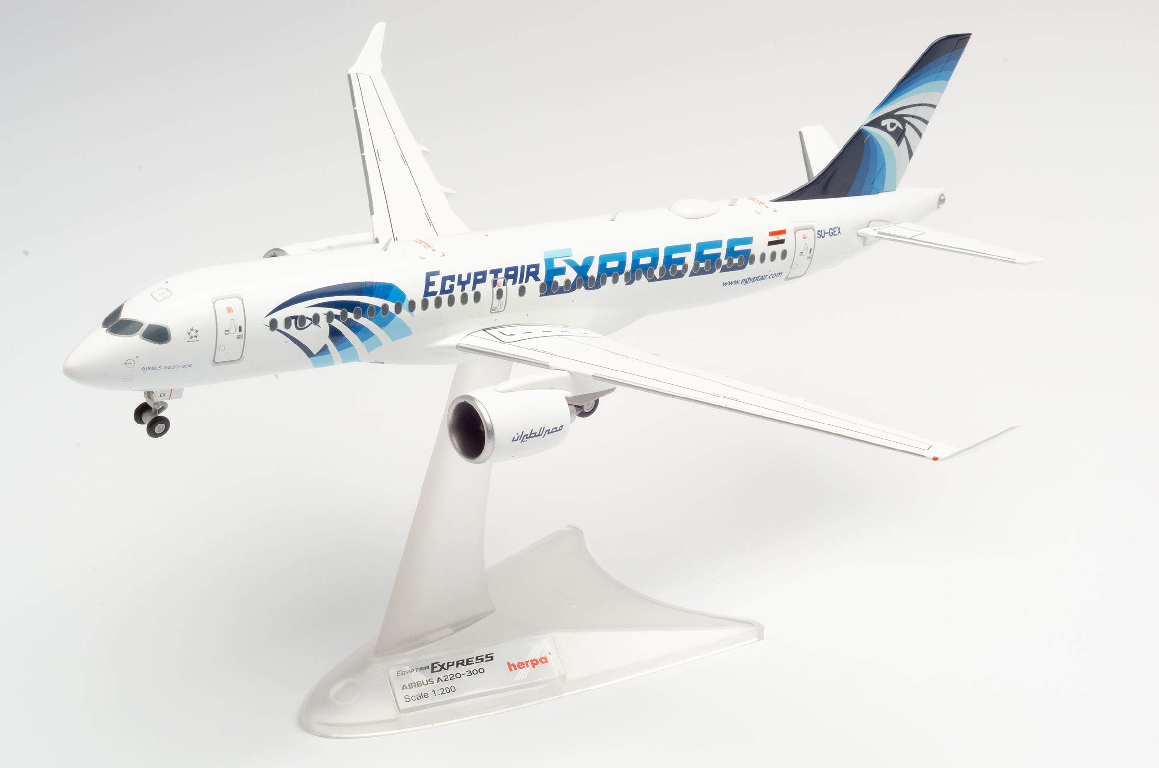 Amazon.co.jp: herpa 570787 Egyptair Express Airbus A220-300インチ
