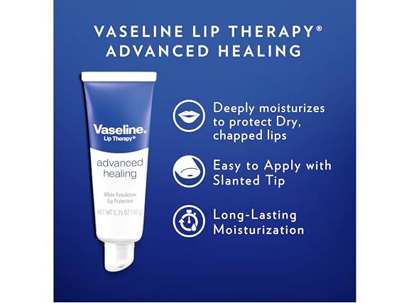Vaseline Lip Therapy Advanced Formula 0.35 oz (Pack of 4)