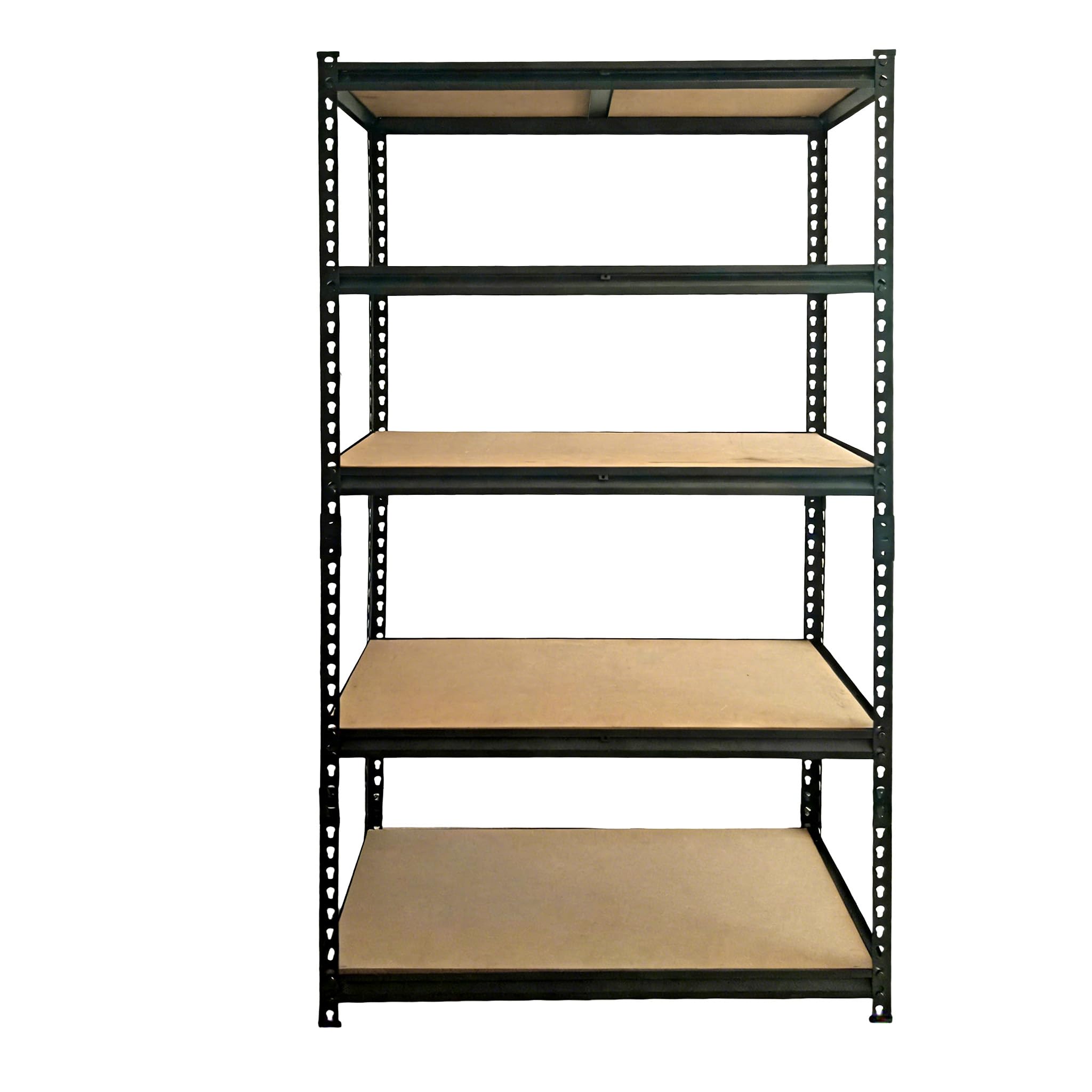 Schwerlastregale, 5 Etagen, verstellbare Lagerregale, Boltless Garagenregal, Lager, Hauswirtschaftsraum, Tragfähigkeit 1000 kg, 40 x 90 x 183 cm, Schwarz