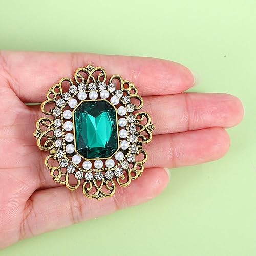 Miniatura 8 de Broche de diamantes de imitación antiguos para mujer, broches victorianos, estilo victoriano, estilo bohemio, estilo victoriano, broches de solapa