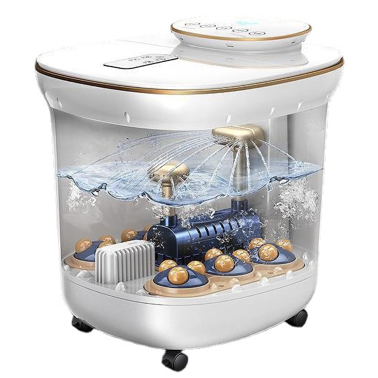 Pediluvio per massaggio elettrico domestico a temperatura costante con telecomando, barilotto per pediluvio con massaggio automatico, massaggio per pediluvio con riscaldamento elettrico domestico