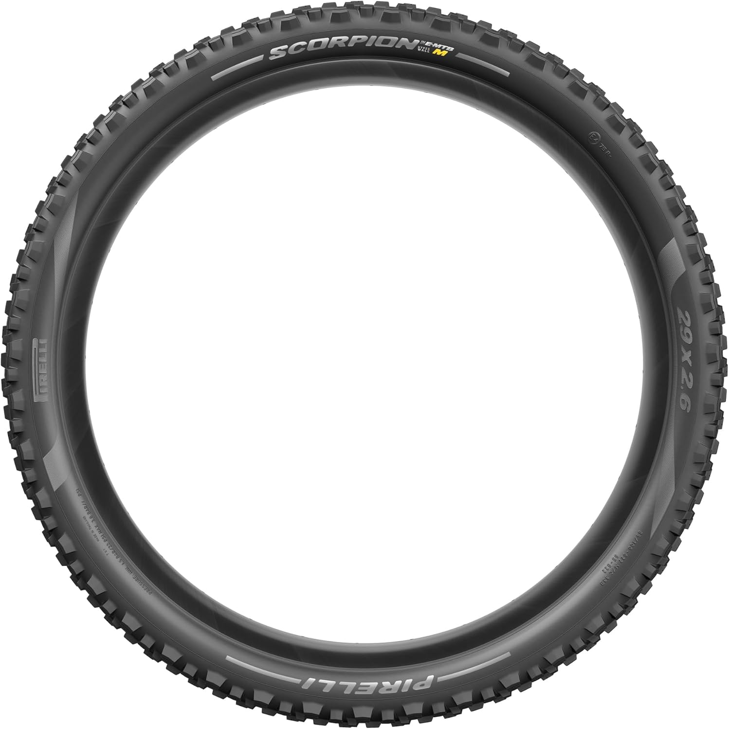 Pirelli Scorpion E-MTB M HyperWall Bike Tyre, 27.5 x 2.6, Black