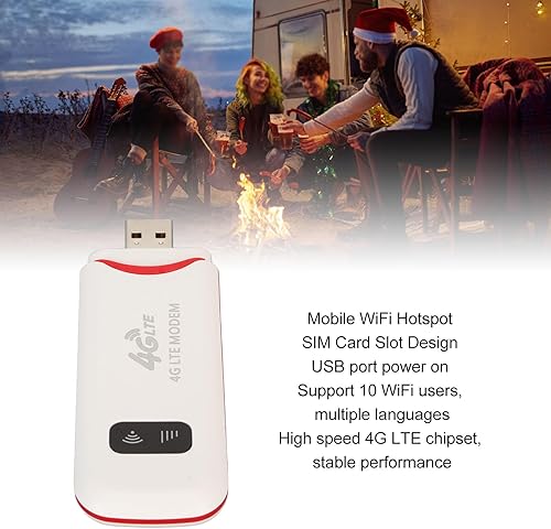 Miniatura 4 de Bewinner WiFi móvil 4G - 10 dispositivos simultáneos 300Mbps desbloqueo de bolsillo Hotspot, router de red inalámbrica con ranura para tarjeta SIM