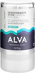 Alva Naturkosmetik Desodorante Stick Kristall Sensitive -120g, Incolor