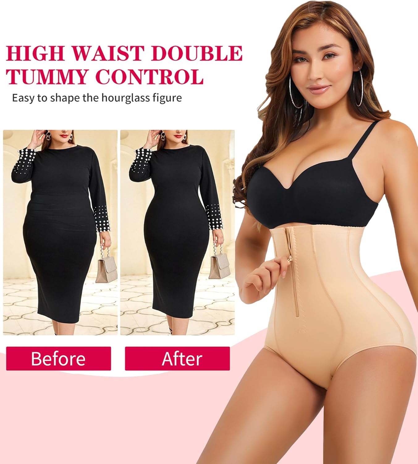 Gotoly Women Butt Lifter Shapewear Panties Waist Trainer Body Shaper Hi-Waist Tummy Control Slim Smooth Panty - Image 2