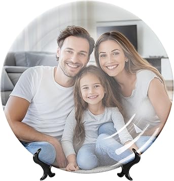 Personalised Ceramic Plate with Photo/Text,Custom Ceramic Plates
