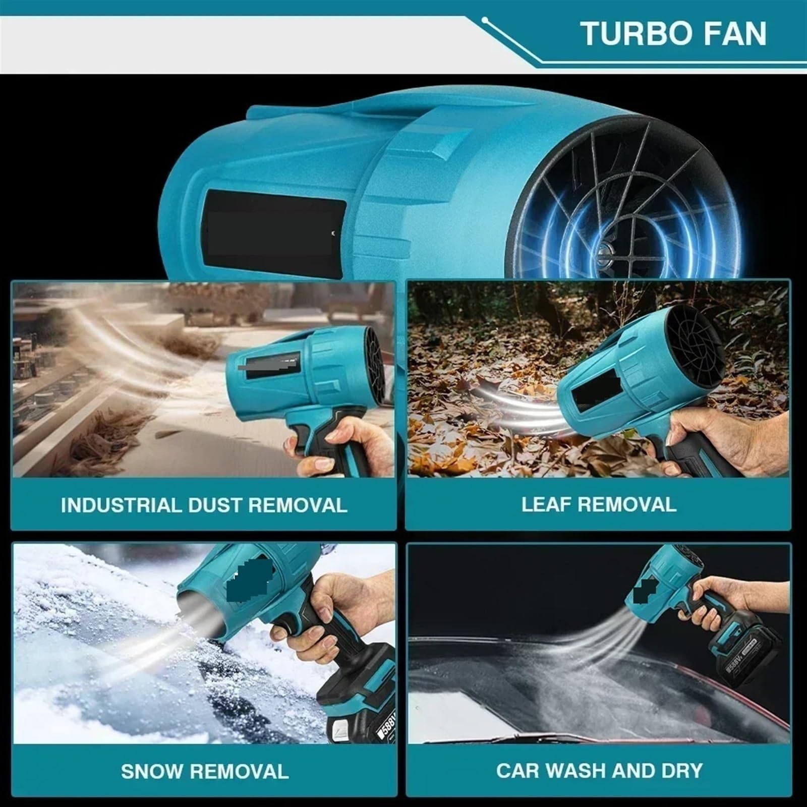 Radialgebläse, Bürstenloser 2000W Elektro-Turbo-Gebläse-Jet-Fan 200M/S heftiger Auto-Trockner-bläser-Elektrowerkzeug